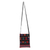 Cotton sling bag, 'Geometric Pattu' - Geometric Cotton Sling in Black and Multicolor from India thumbail