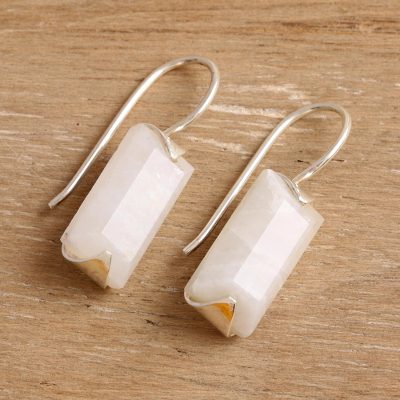 Rainbow moonstone drop earrings, Beautiful Mist