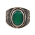 Men's onyx ring, 'Elite Green' - 6-Carat Men's Green Onyx Ring from India thumbail