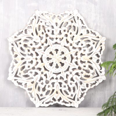 Wood relief panel, Floral Brightness