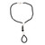Onyx beaded harem anklet, 'Exotic Style in Black' - Black Onyx Beaded Harem Anklet from India (image 2a) thumbail