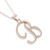 Sterling silver pendant necklace, 'Dancing B' - Sterling Silver Letter B Pendant Necklace from India (image 2c) thumbail