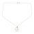 Sterling silver pendant necklace, 'Dancing B' - Sterling Silver Letter B Pendant Necklace from India (image 2d) thumbail