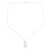 Sterling silver pendant necklace, 'Dancing T' - Initial Necklace T in Sterling Silver (image 2c) thumbail