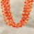 Carnelian torsade necklace, 'Bright Sunset' - Multi-Strand Carnelian and Sterling Silver Necklace (image 2) thumbail