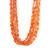 Carnelian torsade necklace, 'Bright Sunset' - Multi-Strand Carnelian and Sterling Silver Necklace thumbail