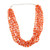 Carnelian torsade necklace, 'Bright Sunset' - Multi-Strand Carnelian and Sterling Silver Necklace (image 2c) thumbail