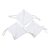 Cotton face masks 'Embroidered Elegance' (set of 3) - 3 Cotton 2-Layer White Embroidered Face Masks from India (image 2d) thumbail