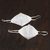Cotton face masks 'White Sunflowers' (pair) - 2 Hand Embroidered Floral White Cotton 2-Layer Masks (image 2b) thumbail