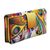 Hand painted leather wallet, 'Sundance' - Hand Crafted Leather Floral Wallet from India (image 2b) thumbail
