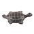 Silver inlay bidri figurine, 'Lazy Swimmer' - Traditional Indian Silver Inlay Bidriware Turtle Figurine (image 2d) thumbail