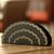 Silver inlay bidri tissue holder, 'Bless You' - Silver-Accented Metal Tissue Holder (image 2b) thumbail