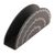 Silver inlay bidri tissue holder, 'Bless You' - Silver-Accented Metal Tissue Holder (image 2c) thumbail