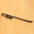 Silver inlay bidri bookmark, 'Lazy Afternoon' - Traditional Indian Silver Inlay Bidriware Mantra Bookmark thumbail