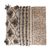 Embroidered cotton ottoman, 'Rustic Fusion' - Hand Embroidered Cotton and Acacia Wood Foot Stool (image 2c) thumbail