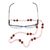 Quartz face mask lanyard, 'Protected Heart' - Pink Quartz Face Mask Lanyard (image 2c) thumbail
