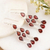 Garnet chandelier earrings, 'Garnet Cascade' - Sterling Silver and Garnet Chandelier Earrings (image 2) thumbail
