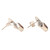 Garnet button earrings, 'Indian Kite' - Hand Made Garnet and Sterling Silver Button Earrings (image 2d) thumbail