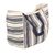 Cotton tote bag, 'Blue and Striped' - Striped Cotton Tote Bag from India (image 2c) thumbail