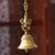 Brass home accent, 'Ganesha's Song' - Hanging Brass Ganesha-Themed Bell from India (image 2e) thumbail