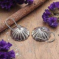 Sterling silver dangle earrings, 'Dazzling Parasol' - High-Polished Sterling Silver Parasol-Shaped Dangle Earrings