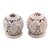 Soapstone candleholders, 'Foliage' (pair) - Handcrafted Natural Soapstone Candle Holders (Pair) (image 2a) thumbail
