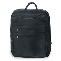 Leather laptop backpack Black Universal Brazil