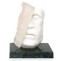 Marble resin sculpture Just Me and Myself Brazil