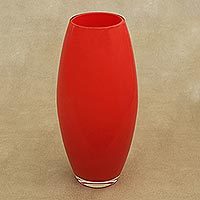 Murano style art glass vase,