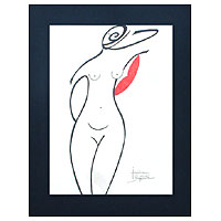 'Desire' - Artistic Nude Ink on Card Stock Painting