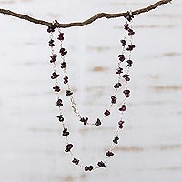 Garnet necklace Cherries Brazil