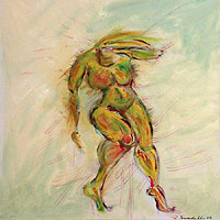 'Capoeira' - Artistic Nude Painting