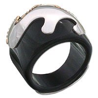 Onyx cocktail ring,