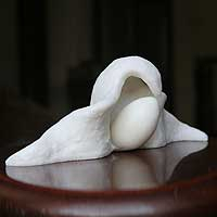 Marble resin statuette Bird Brazil