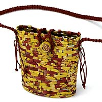 Recycled paper handbag Summer Brazil