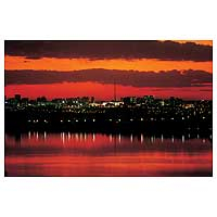 'Brasilia' (large) - Signed Color Photograph of Brasilia at Sunset