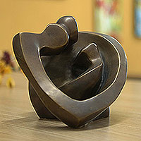 Bronze sculpture, 'Lassos of Love' - Bronze sculpture