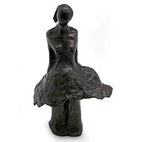Bronze sculpture Girl Brazil