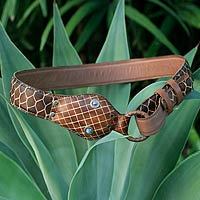 Leather belt,