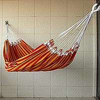 Cotton hammock Amazon Sunrise single Brazil