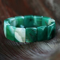 Agate stretch bracelet,