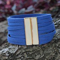 Gold accent wristband bracelet,