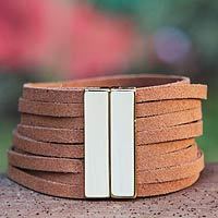Gold accent wristband bracelet,