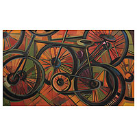 'The Champion' (2001) - Brazil Bicycle Painting