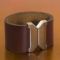 Leather wristband bracelet,