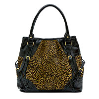 Leather shoulder bag Leopard Chic Brazil