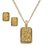 Brazilian drusy agate jewelry set, 'Paradise Gold' - Golden Brazilian Drusy Agate Necklace and Earrings Set (image 2b) thumbail