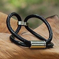 Leather wristband,