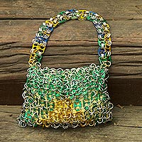Recycled pop top bag Shimmery Brazil Brazil