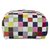 Cowhide ottoman cover, 'Carnival Checkerboard' - Brazilian Handcrafted Hair-on Cowhide Ottoman Cover (image 2c) thumbail